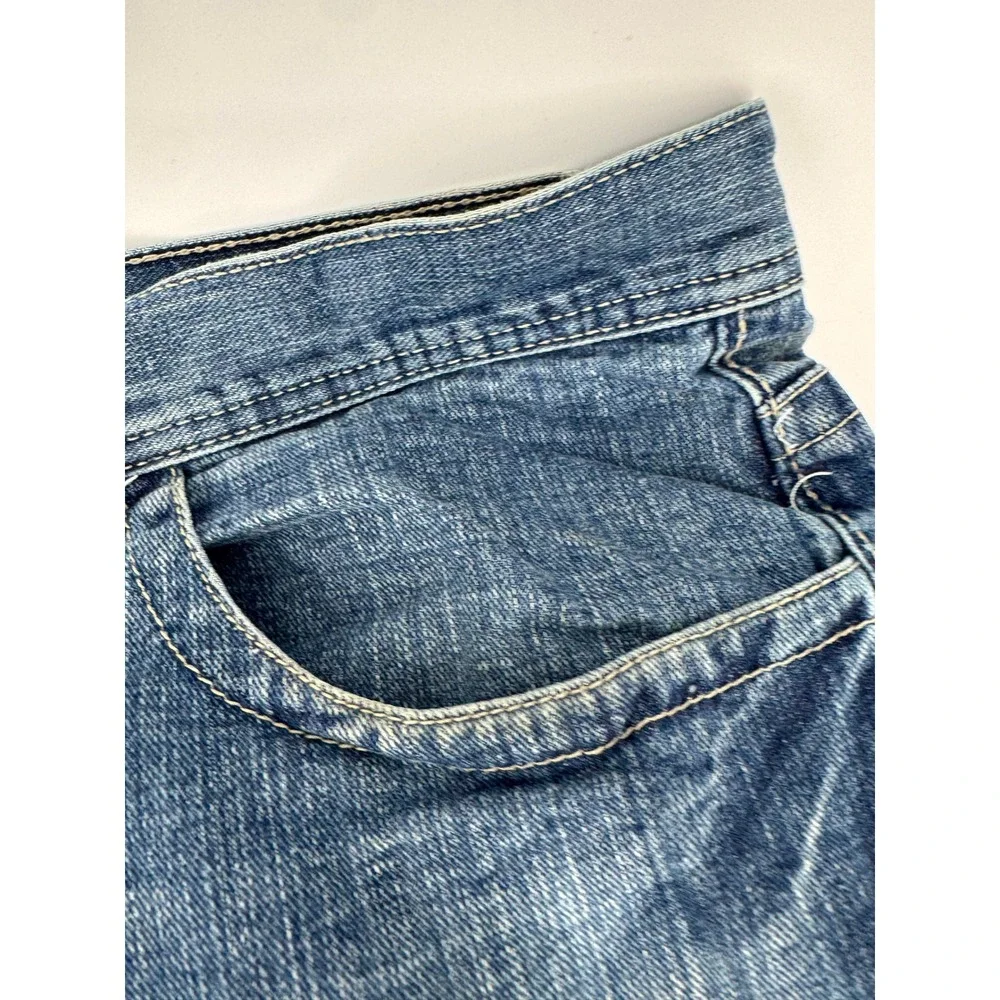 Pelle Pelle Baggy Denim‎ Shorts Mens 30 Blue Y2K Streetwear Jorts Relaxed Fit